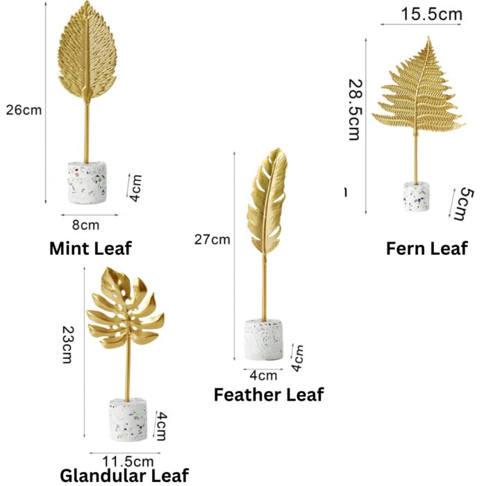 Leaf Ornament - Marble - Image 2