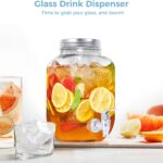 Glass Drink Dispenser With Tap 4L