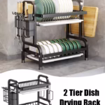 2 Tier Dish Drainer Rack