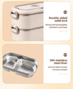 Bento Stainless Steel Lunch Box With Insulated Bag - Image 7