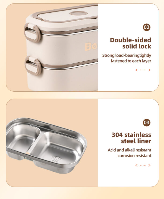 Bento Stainless Steel Lunch Box With Insulated Bag - Image 7