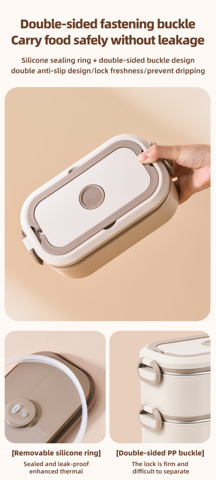Bento Stainless Steel Lunch Box With Insulated Bag - Image 13