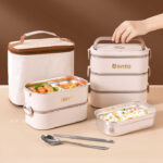 Bento Stainless Steel Lunch Box With Insulated Bag - Image 4