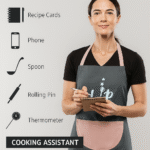 Kitchen Apron for Women with Big Front Pocket