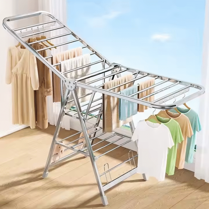 Multi-function Stainless Steel Cloth Drying Rack - Image 13