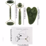 Face Massager | Jade Roller Gua Sha | Natural Stone - Image 2