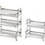 Stainless Steel Dish Rack with Drain Plate