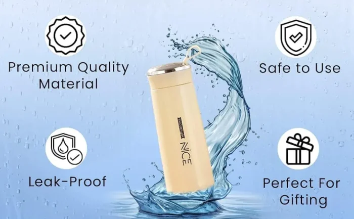 Vaccum Flask Glass Water Bottle 400ML - Image 7
