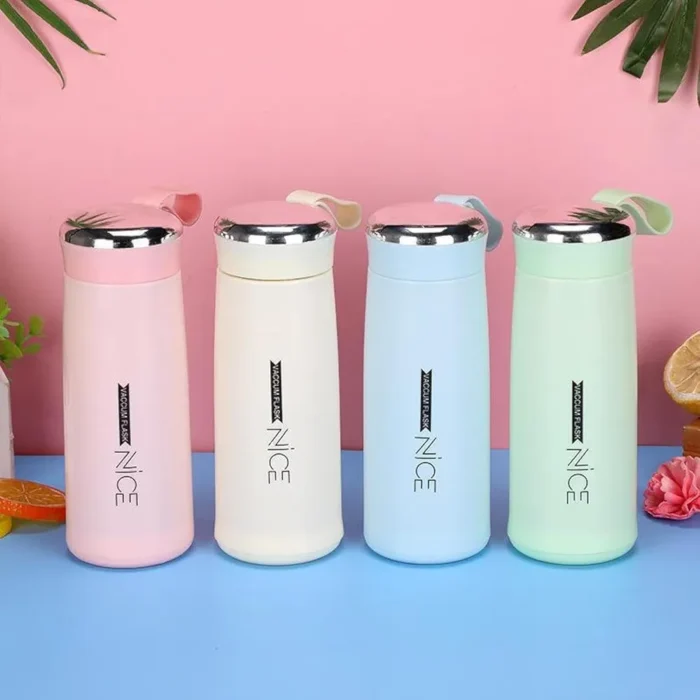 Vaccum Flask Glass Water Bottle 400ML - Image 9