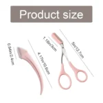 Eyebrow Trimmer Set | Stainless Steel Curved Eyebrow Razor Eyebrow Scissors With Comb - Image 2