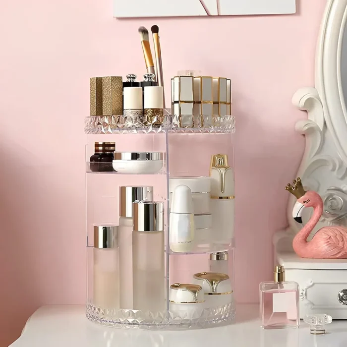 360 Degree Rotating Cosmetic Makeup Organizer - Image 8
