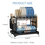New Dish Drying Rack for Kitchen Counter With Drainage - Image 2
