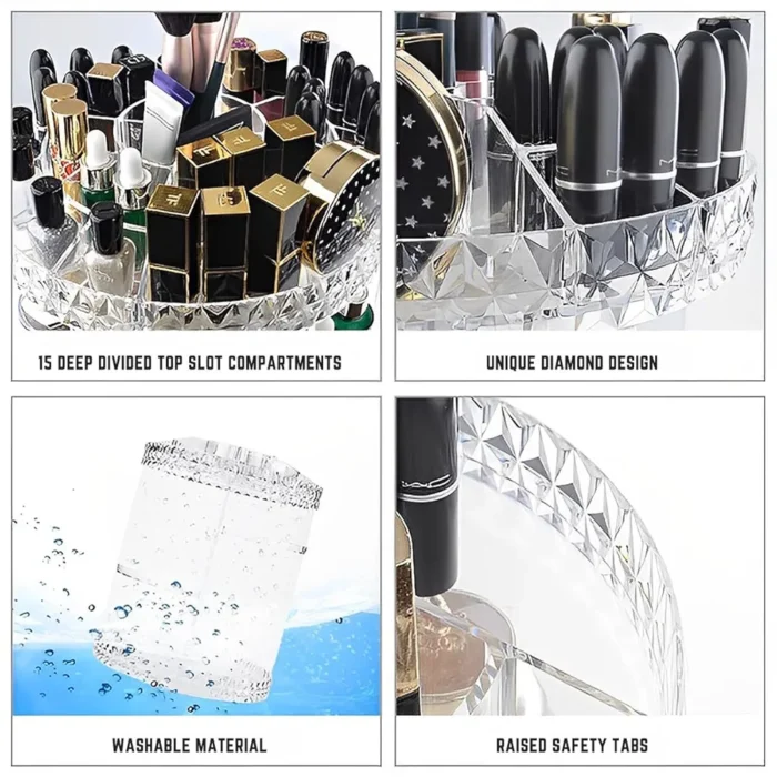 360 Degree Rotating Cosmetic Makeup Organizer - Image 4