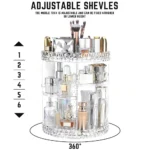 360 Degree Rotating Cosmetic Makeup Organizer - Image 10