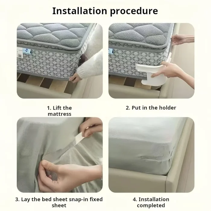 Bed Sheet Holder | Bedsheet Locker 4 Pcs - Image 4
