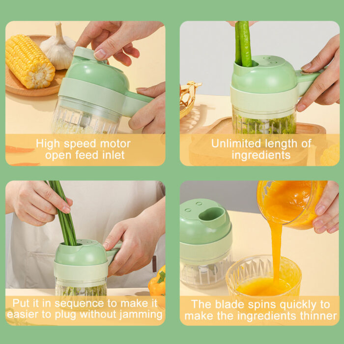 5 in 1 Electric Chopper With Type C Charging - Image 4