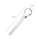 Open Type Tongue Scraper | Stainless Steel Oral Tongue Cleaner - Image 2