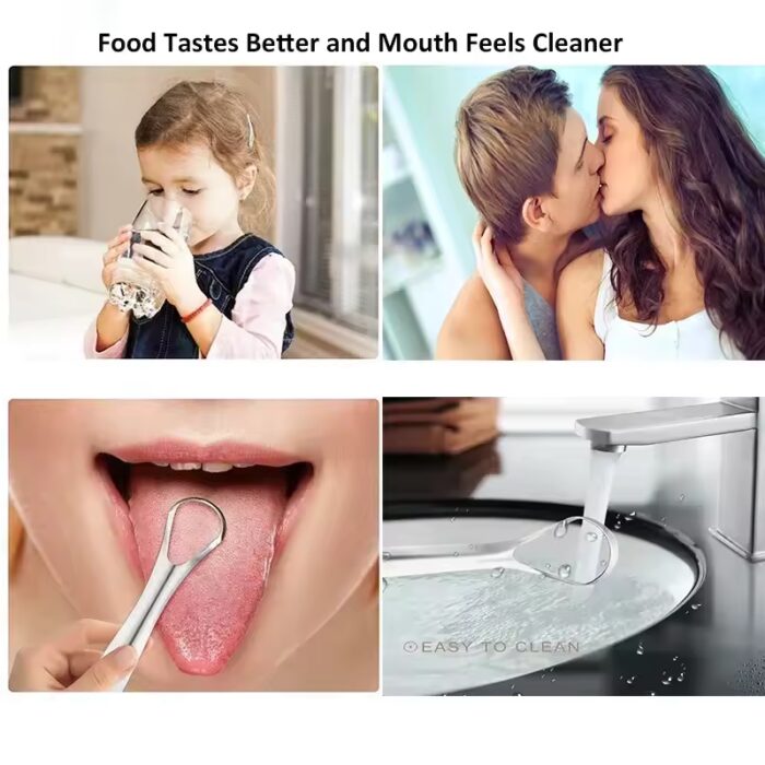 Open Type Tongue Scraper | Stainless Steel Oral Tongue Cleaner - Image 7