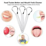 Open Type Tongue Scraper | Stainless Steel Oral Tongue Cleaner - Image 3