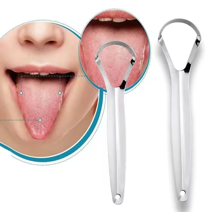 Open Type Tongue Scraper | Stainless Steel Oral Tongue Cleaner - Image 6