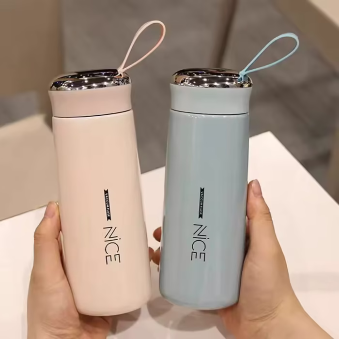 Vaccum Flask Glass Water Bottle 400ML - Image 5