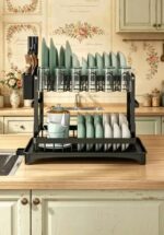 New Dish Drying Rack for Kitchen Counter With Drainage - Image 3