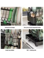 New Dish Drying Rack for Kitchen Counter With Drainage - Image 8