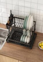 New Dish Drying Rack for Kitchen Counter With Drainage - Image 9