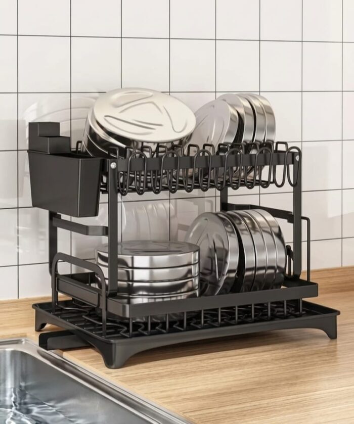 New Dish Drying Rack for Kitchen Counter With Drainage - Image 9