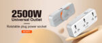 Ldnio 3 AC Outlets Portable Extension Power Socket SC3317