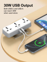 Ldnio 3 AC Outlets Portable Extension Power Socket SC3317 - Image 4