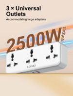 Ldnio 3 AC Outlets Portable Extension Power Socket SC3317 - Image 2