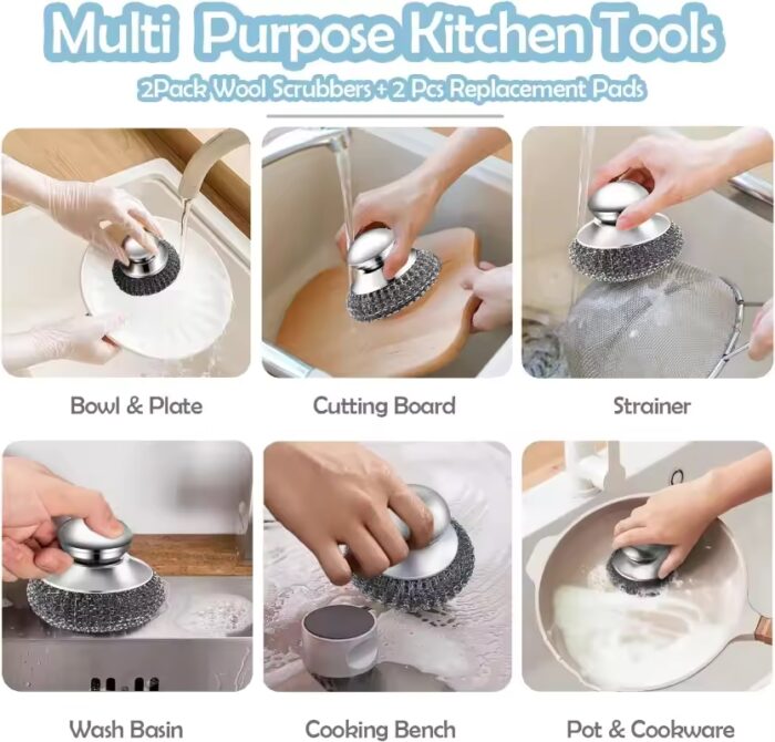 Stainless Steel Pot Brush - Image 4