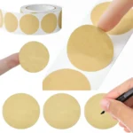 Round Kraft Adhesive Label Roll - Image 6