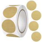 Round Kraft Adhesive Label Roll - Image 5
