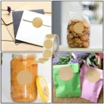 Round Kraft Adhesive Label Roll