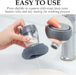 Plastic Pot Cleaning Brush with dispensar - Image 3