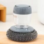 Plastic Pot Cleaning Brush with dispensar - Image 12