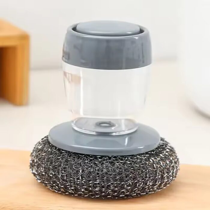 Plastic Pot Cleaning Brush with dispensar - Image 12