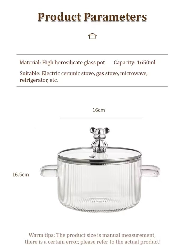 Glass Heating Pot | Bowl - Image 5