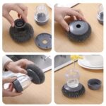 Plastic Pot Cleaning Brush with dispensar - Image 4