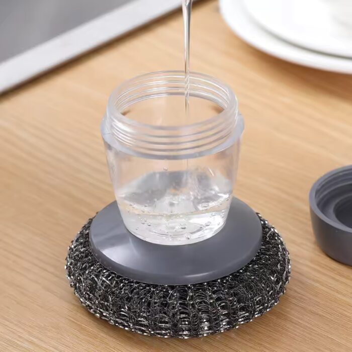 Plastic Pot Cleaning Brush with dispensar - Image 9
