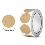 Round Kraft Adhesive Label Roll - Image 2