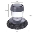 Plastic Pot Cleaning Brush with dispensar - Image 2