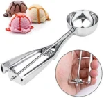 Stainless Steel Ice Cream Scoop with Lifter