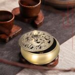 Brass Incense Burner with Lid Decorative - Image 8
