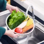 3 in 1 Stainless Steel Multifunctional Vegetable Fruits Washing Bowl Set - Image 4