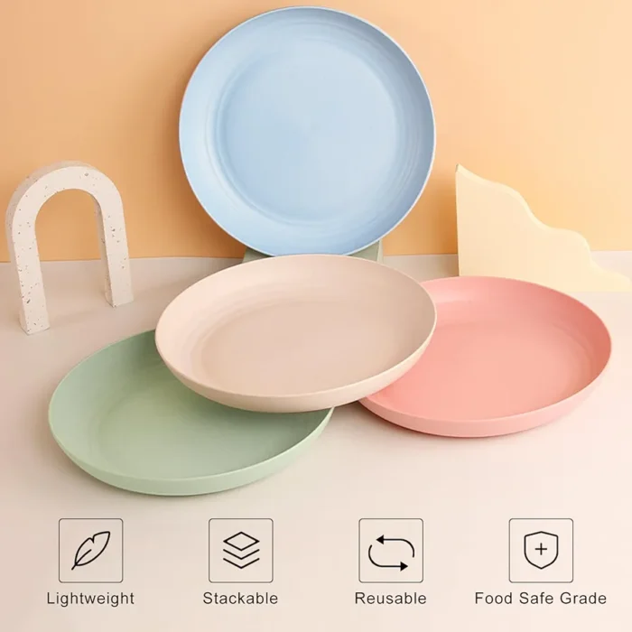 Unbreakable Wheat Straw Dish Fruit Plate - Image 8
