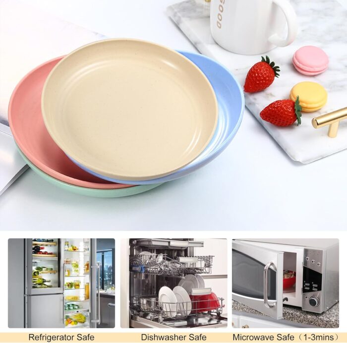 Unbreakable Wheat Straw Dish Fruit Plate - Image 7