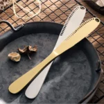 Stainless Steel Butter Knife With Hole Cheese Butter Cutter - Image 13